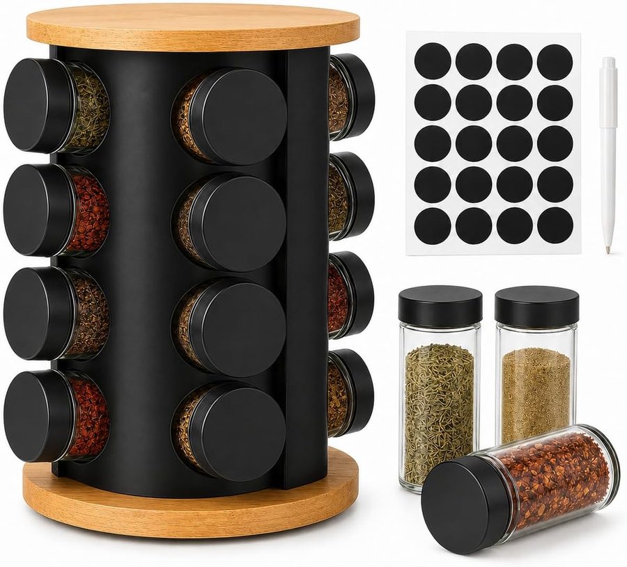 Black spice rack redesigned main listing image