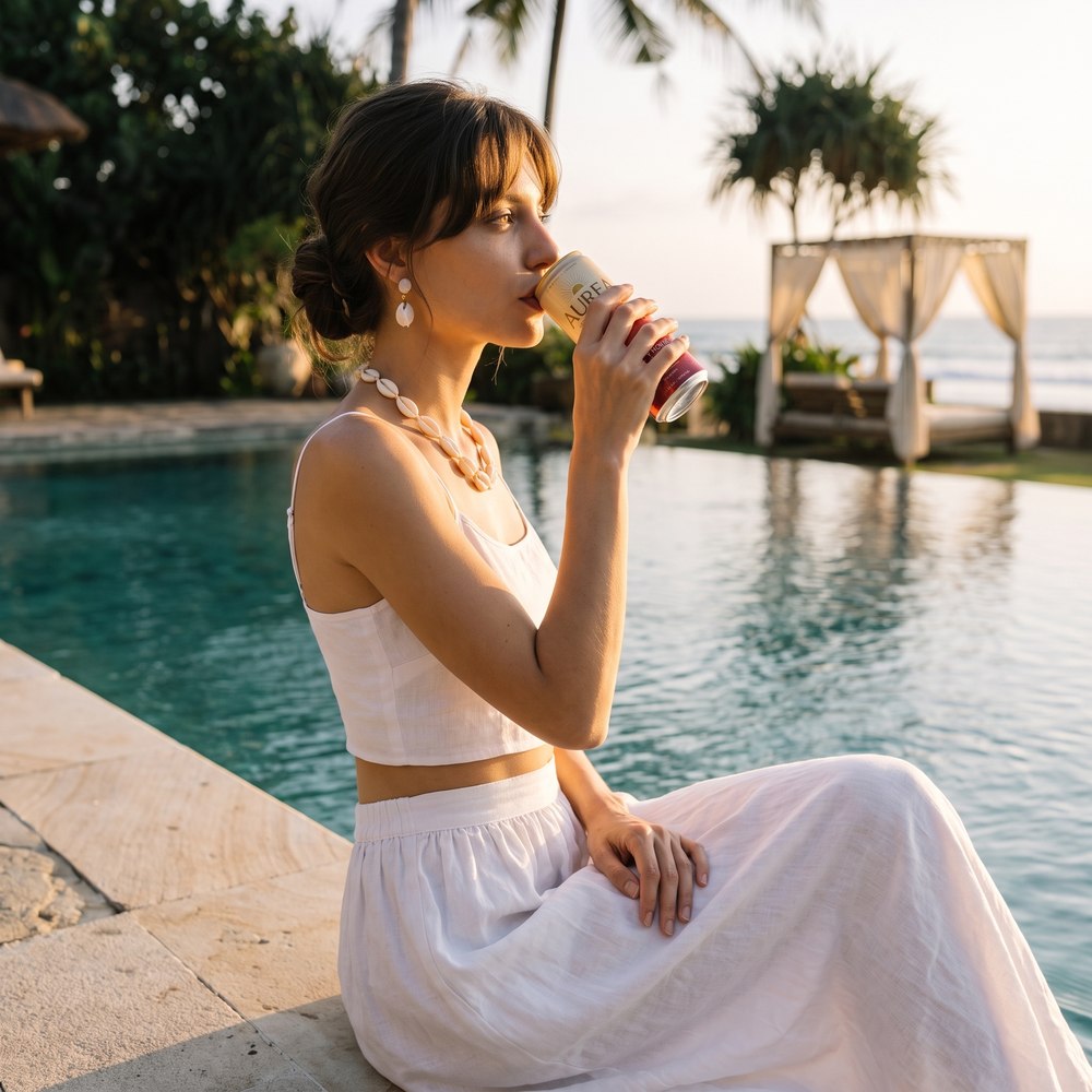AUREA Berry Hour, sunset sip by the infinity pool